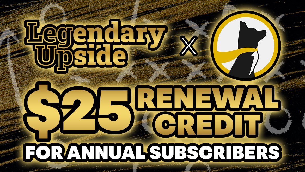 New LegUp Perk - $25 Underdog Credit for Renewing Yearly Subscribers