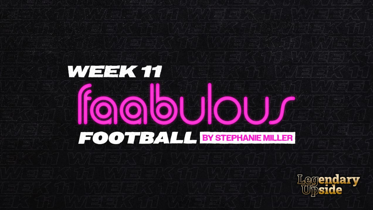 FAABulous Football Week 11: Keep Working That Waiver Magic