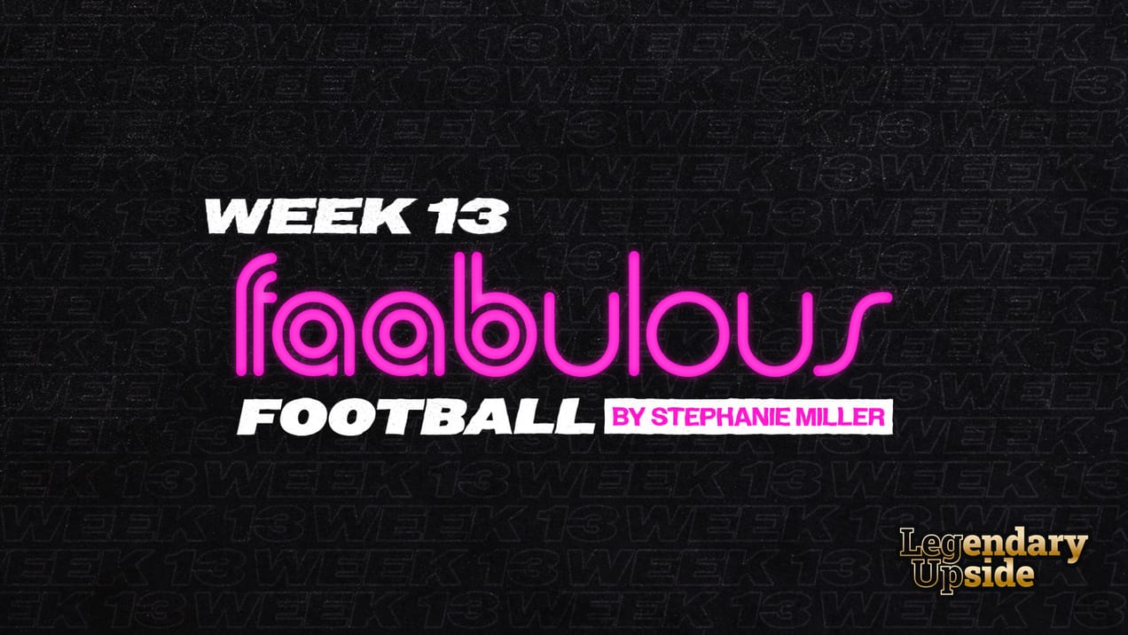FAABulous Football Week 13: The League Playoffs Begin