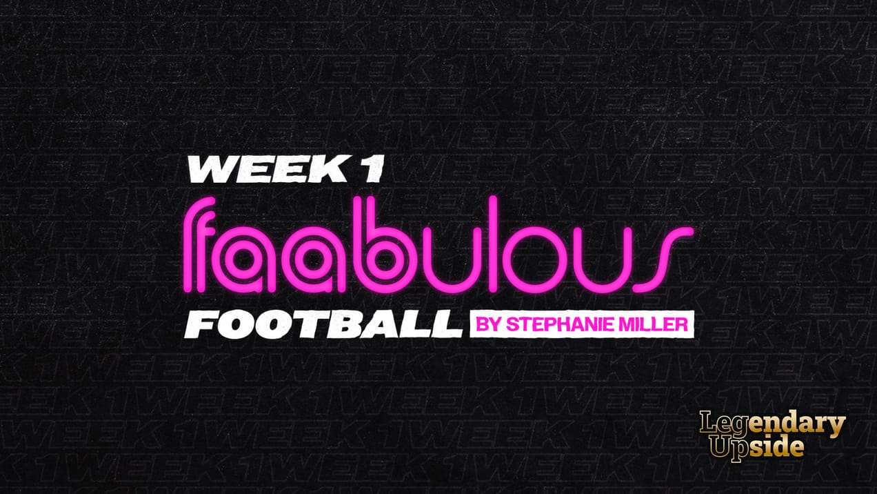 FAABulous Football Week 1: Football is Back Baby!