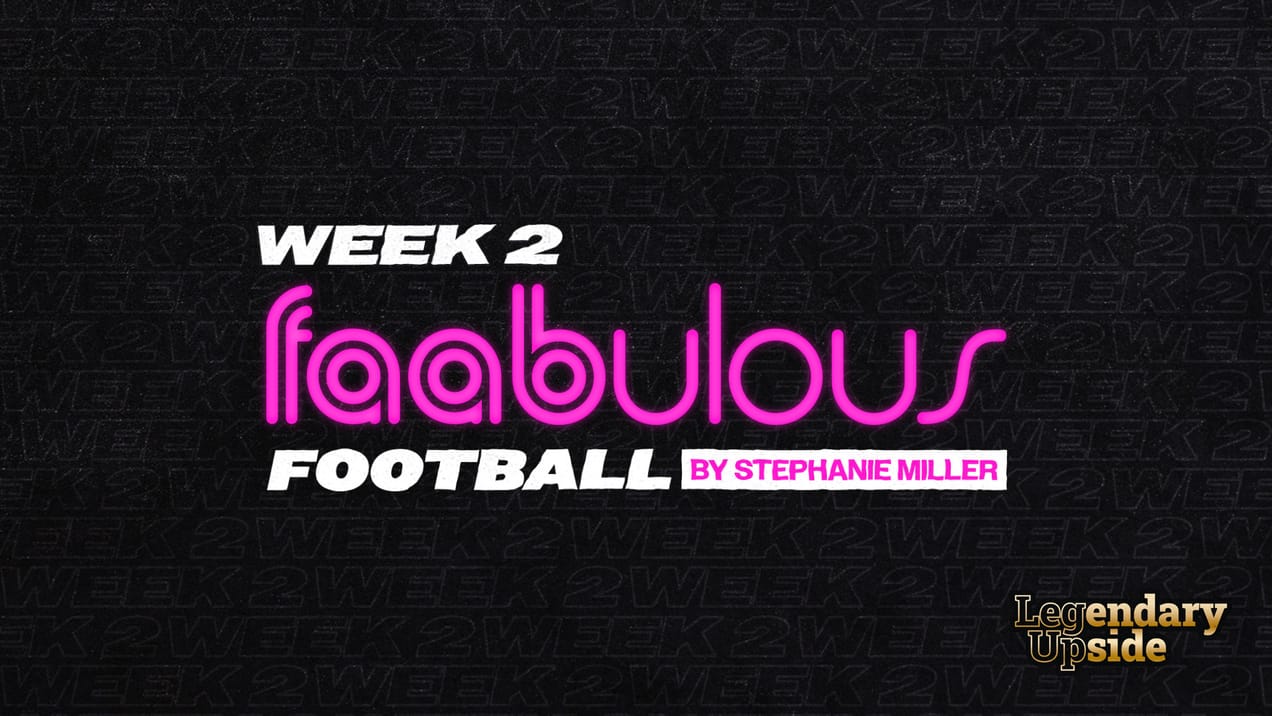 FAABulous Football Week 2: Time for Some Slappy Victory Lap Celebrations