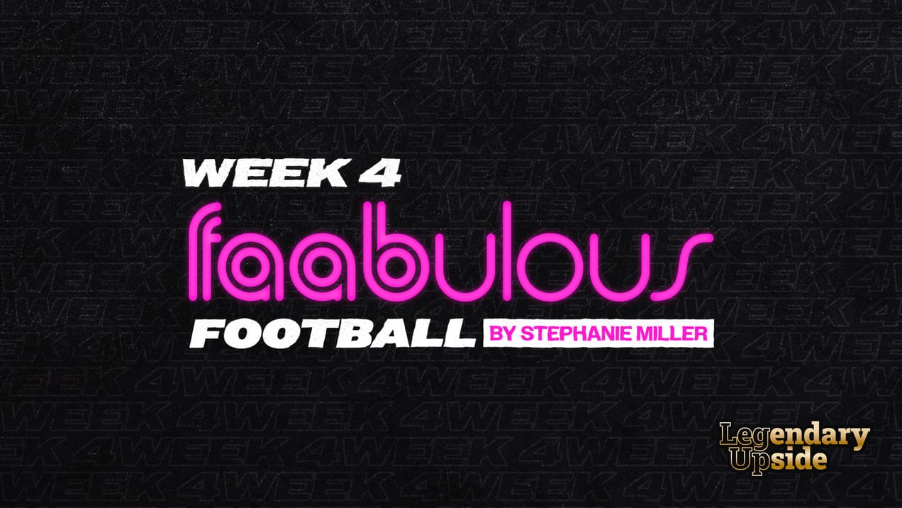FAABulous Football Week 4: Defense Wins Championships