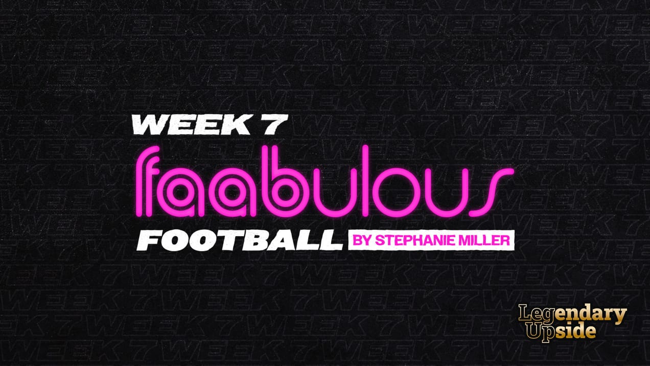 FAABulous Football Week 7: The Hits Keep Coming